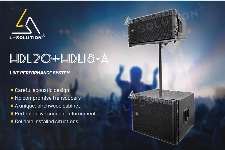 The combination of L-solution line array speakers HDL20 and HDL18