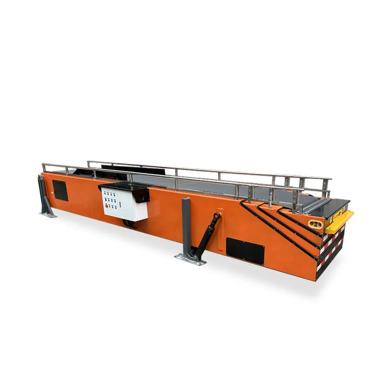 Four-section Telescopic Belt Conveyor with Guardrail