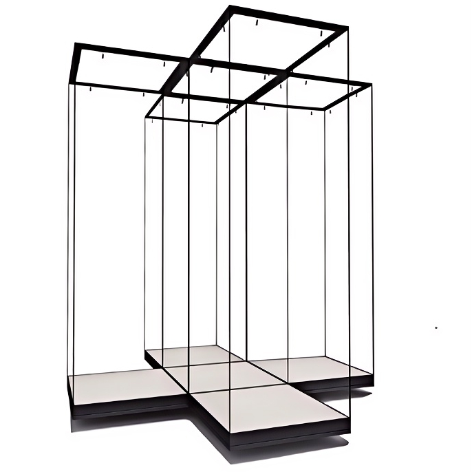 F300 Spliceable Free-standing Display Case