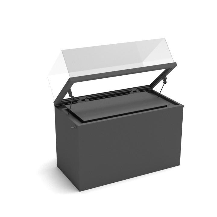 T200 Full base Top-lift Table Display Case