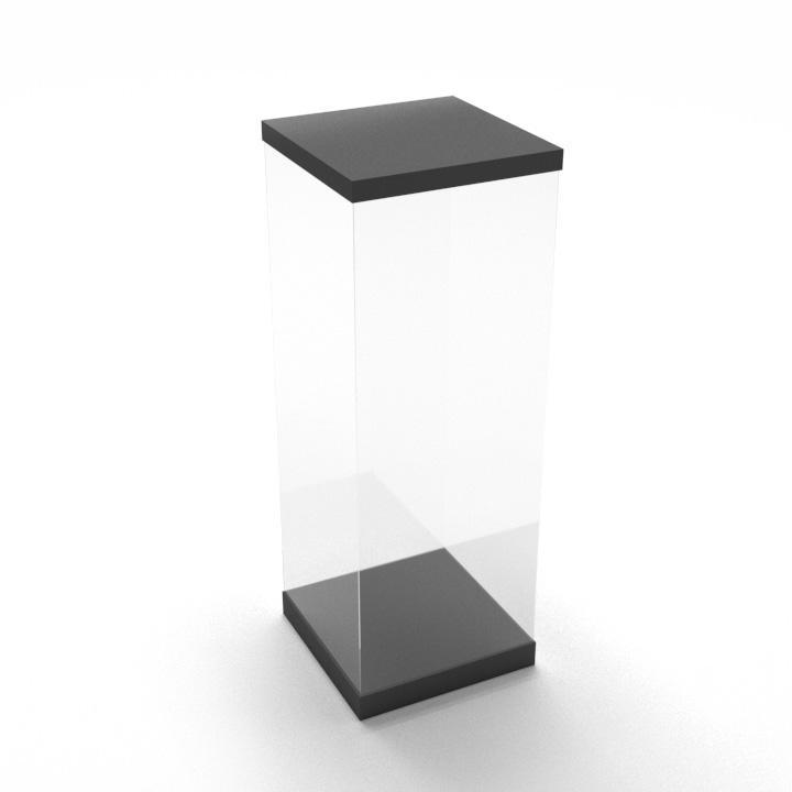 F200 Low-Base 4-Side Free-Standing Display Case