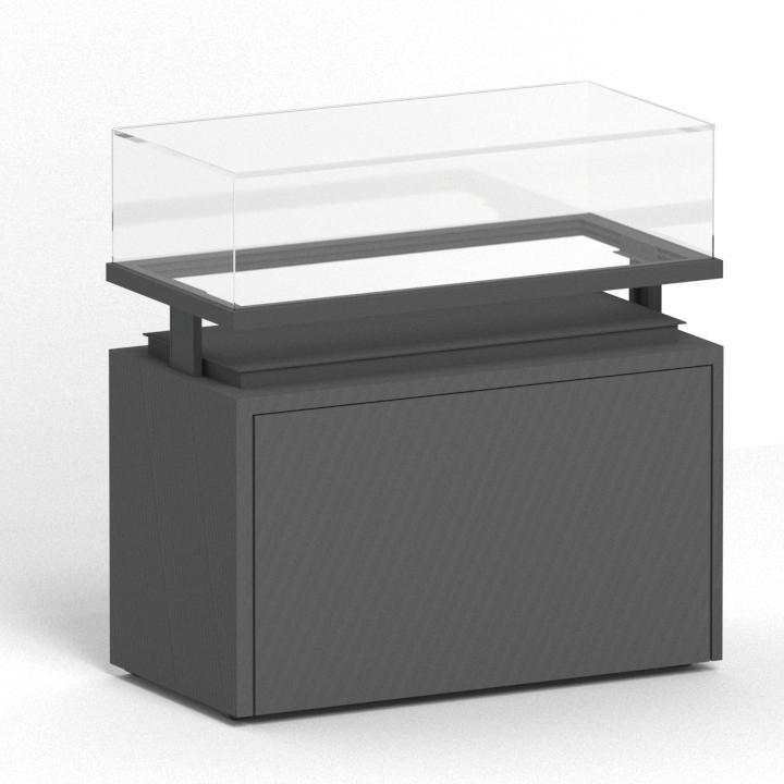 T210 Full base Electric Lift Table Display Case