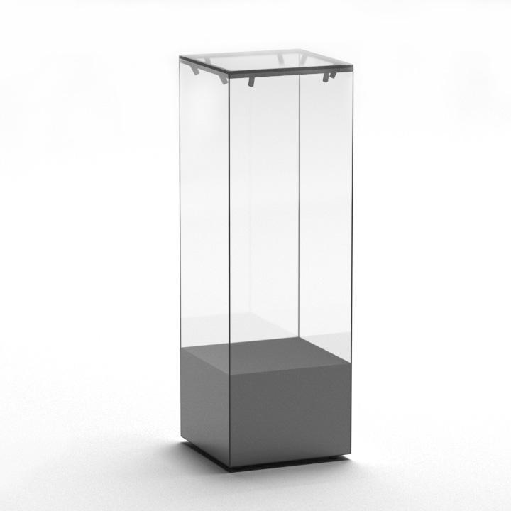F110 Tall-Base 5-Side Free-Standing Display Case
