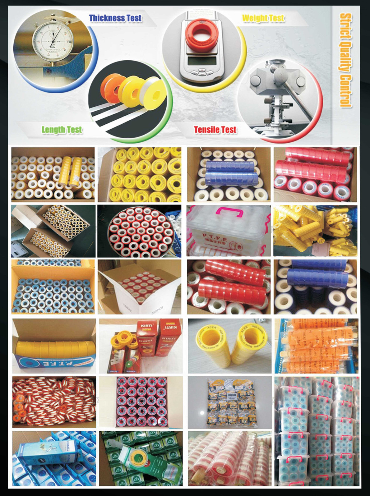 12mm/19mm /25mm thread seal tape