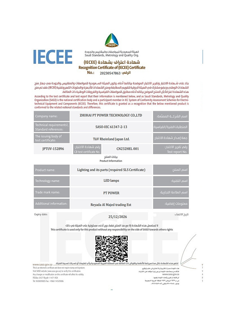 Certificaciones de honor Certificaciones de honor