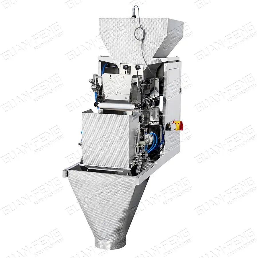 Weighing and distributing machine