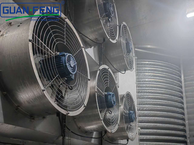 Working principle of spiral freezer