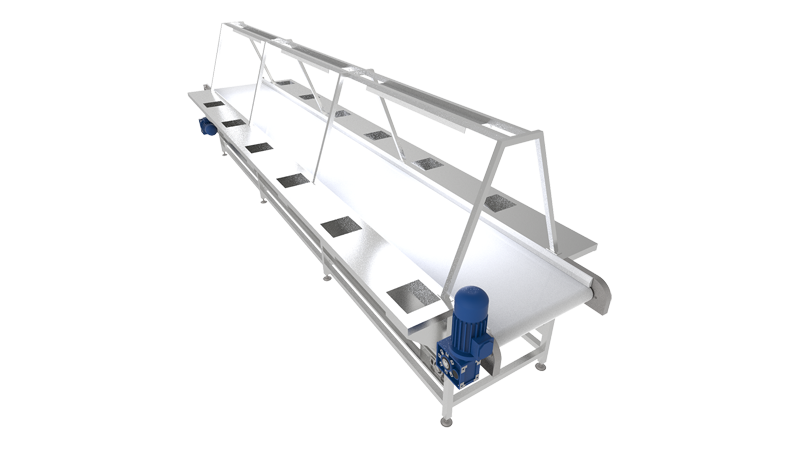 Trimming and picking sorting machine