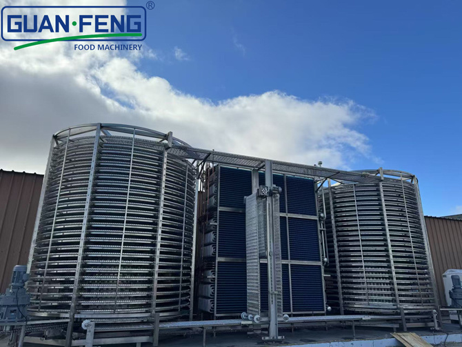 Choosing the appropriate spiral freezer for food processing