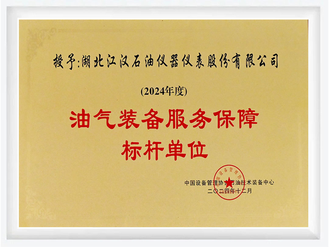 油气装备服务保障标杆单位 油气装备服务保障标杆单位
