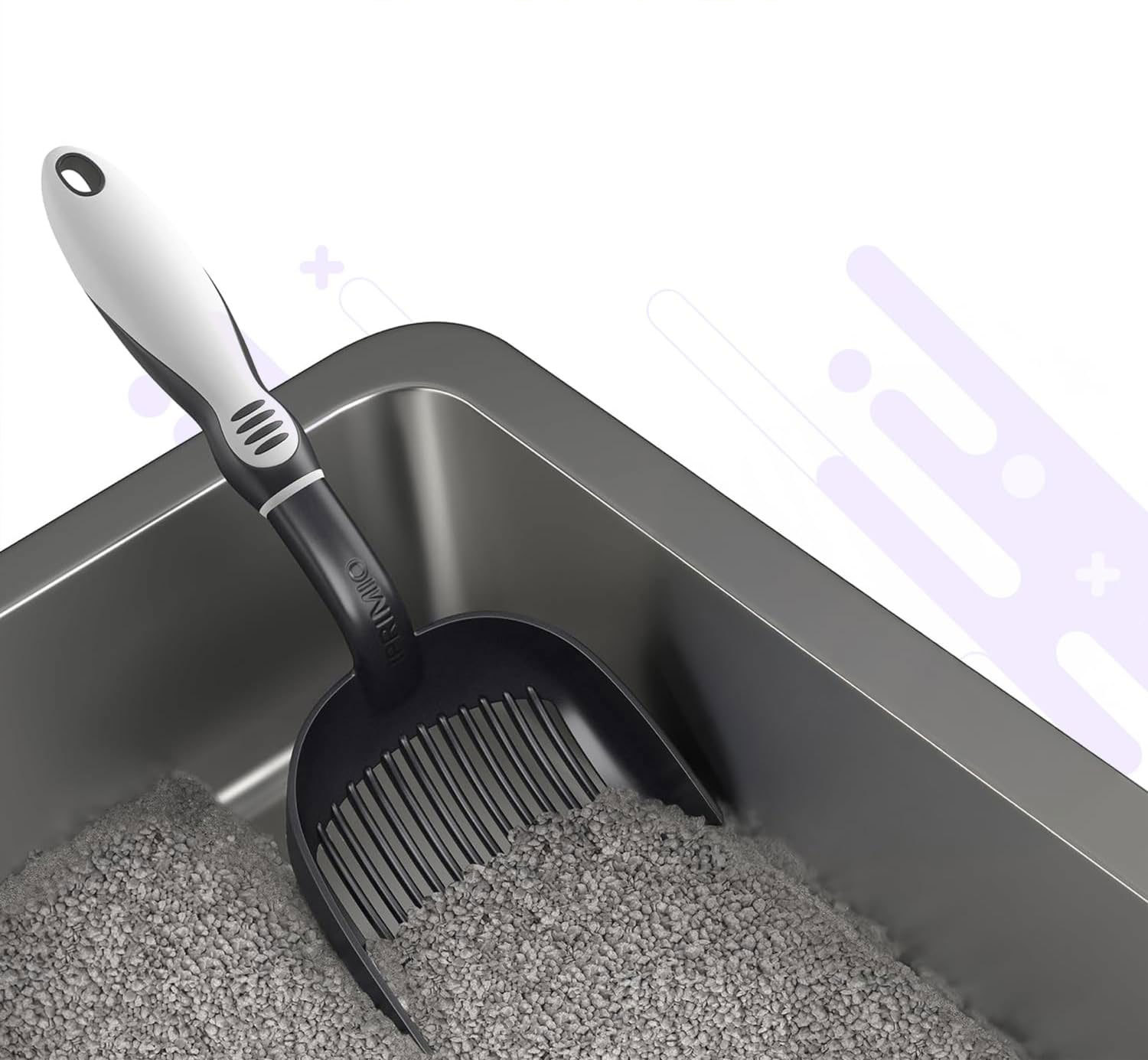 Premium MultiCat Litter Scoop | Solid Metal | Litter Box Tray Pan Sifter