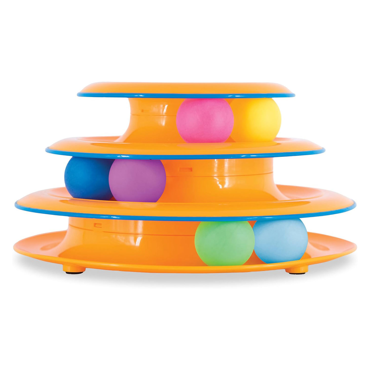 Tower of Tracks Ball Bat and Chase Toy for Cats