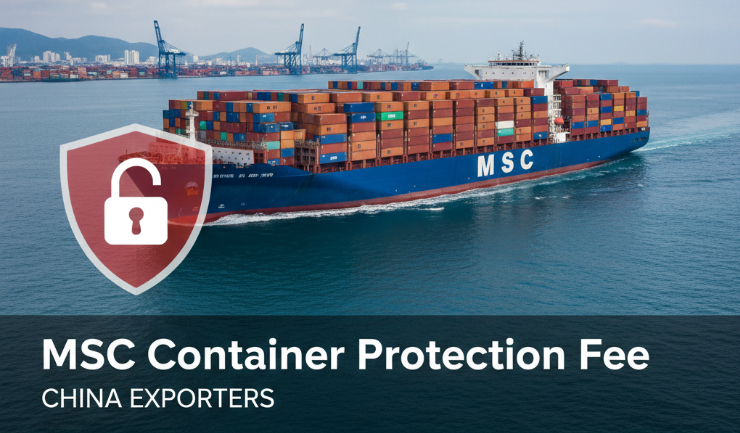 MSC Introduces “Container Protection Fee” for China: What It Means for Exporters