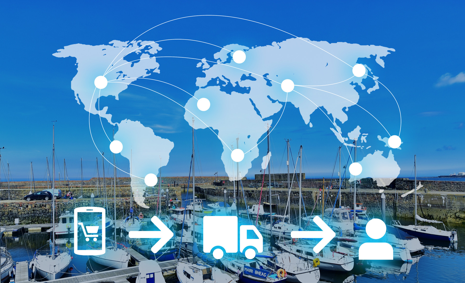 DDP (Delivered Duty Paid) SEA + UPS/FedEx/Truck Delivery