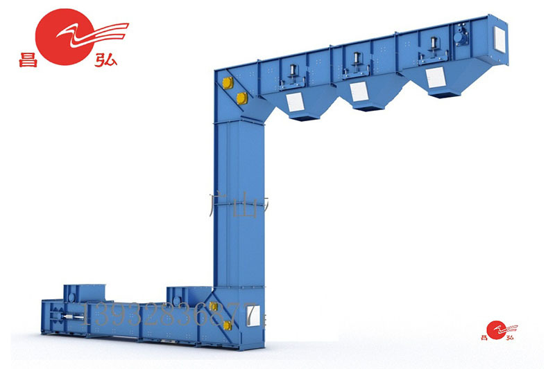 What is the basis for the selection of Z-type bucket elevator?