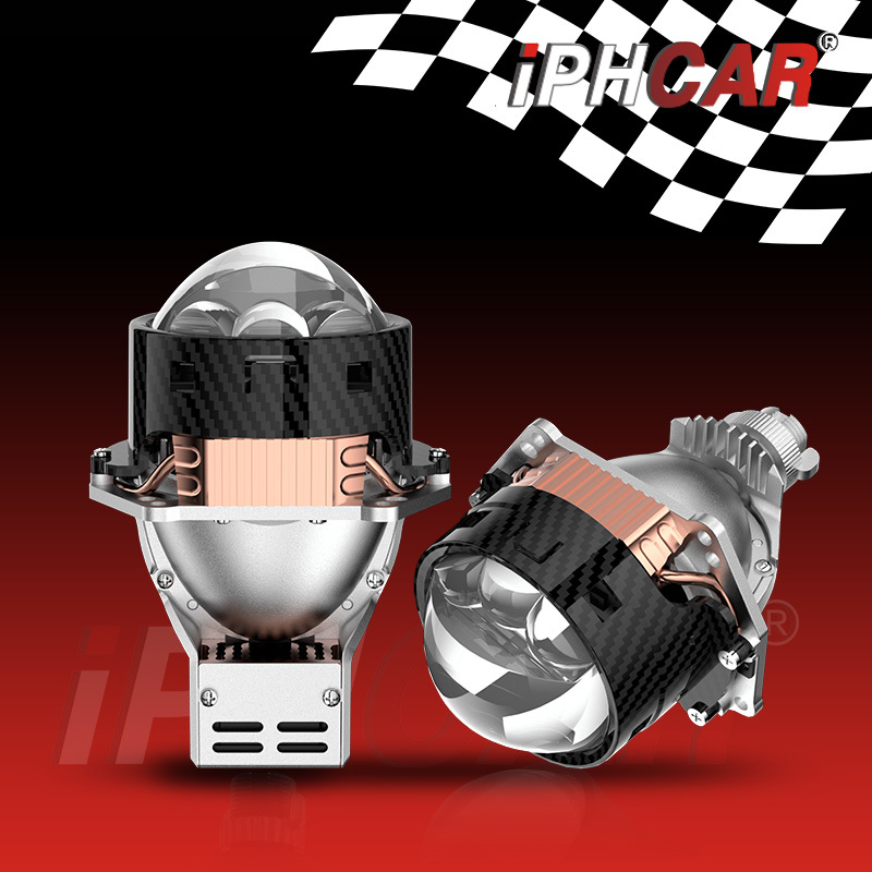 IPHCAR H100-SY Dual-Lens Bi-LED Projector High-Luminance