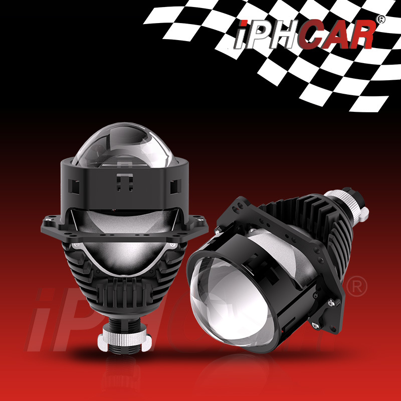 IPHCAR P6T Dual-Lens Bi-LED Projector Headlight Lens Assembly