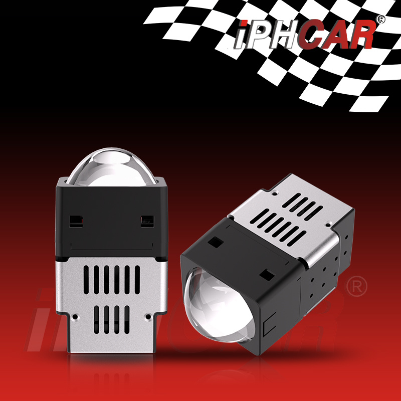 IPHCAR matrix headlight 1.8-inch mini bi Square projector lens Motorcycle Light