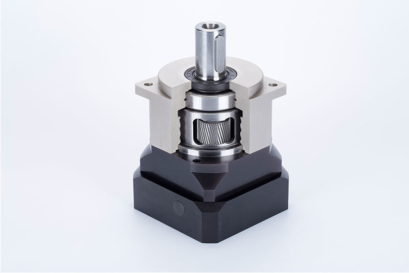 Double support for beveled teeth