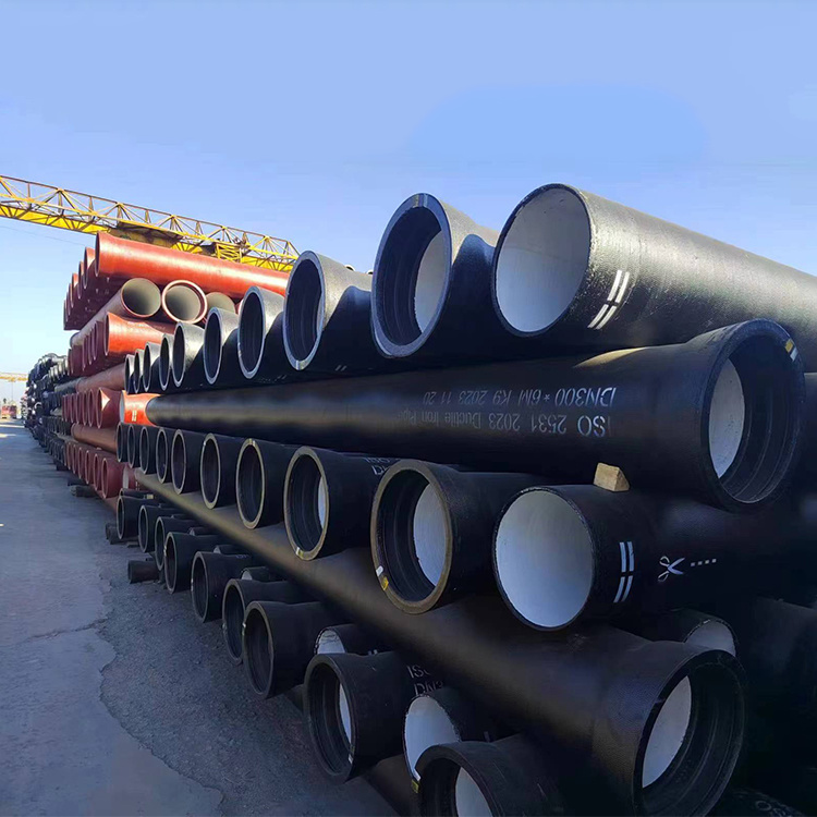 DN300 ISO2531/En545 Class K9 Black Bitumen Paint Coated Ductile Cast Iron Pipe  for Water Supply