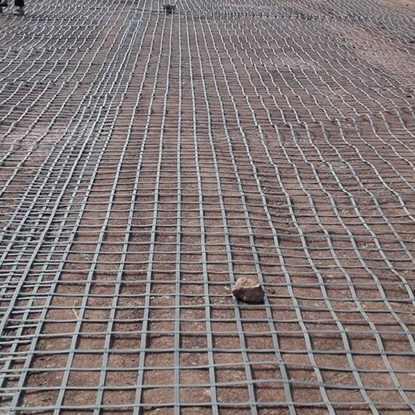 High Tensile Steel Plastic Welding Geogrid 50mm Mesh Size