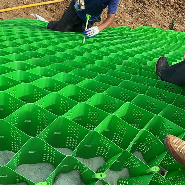 Geocells for slope protection ecological restoration