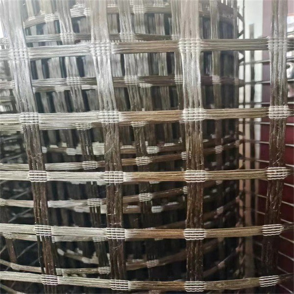 Reinforcement fiberglass geogrid Mesh Fabric For Asphalt Road