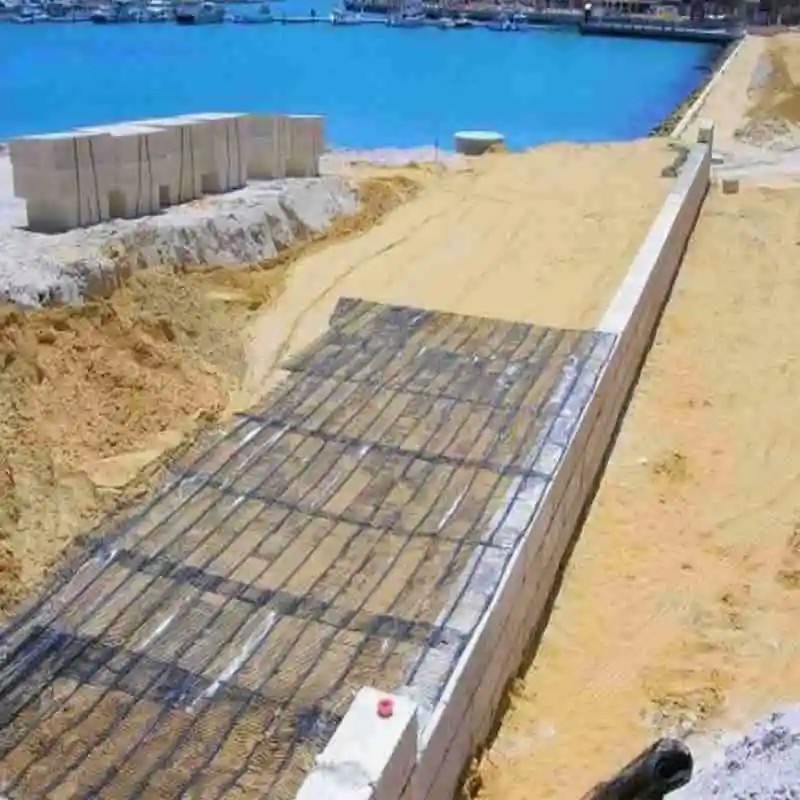 factory low price 30kn 35kn 40kn Uniaxial PP/HDPE Geogrids for Retaining Wall Earthwork Products One-Way Geogrid