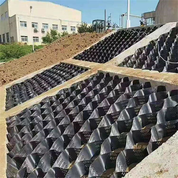 Geocells for slope protection ecological restoration