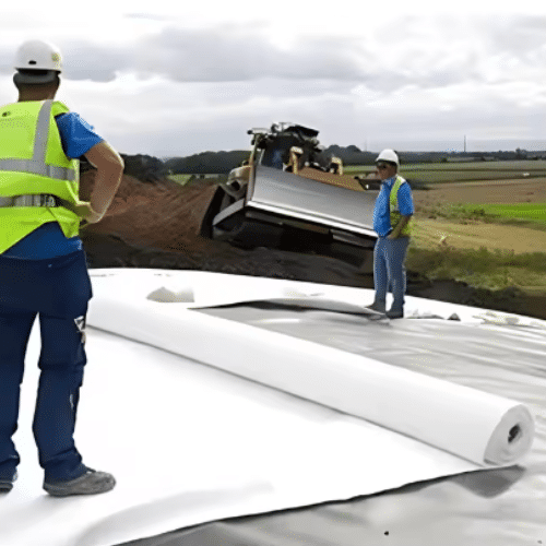 Polyester (PET) staple fibre nonwoven geotextile Used for Road Reinforcement