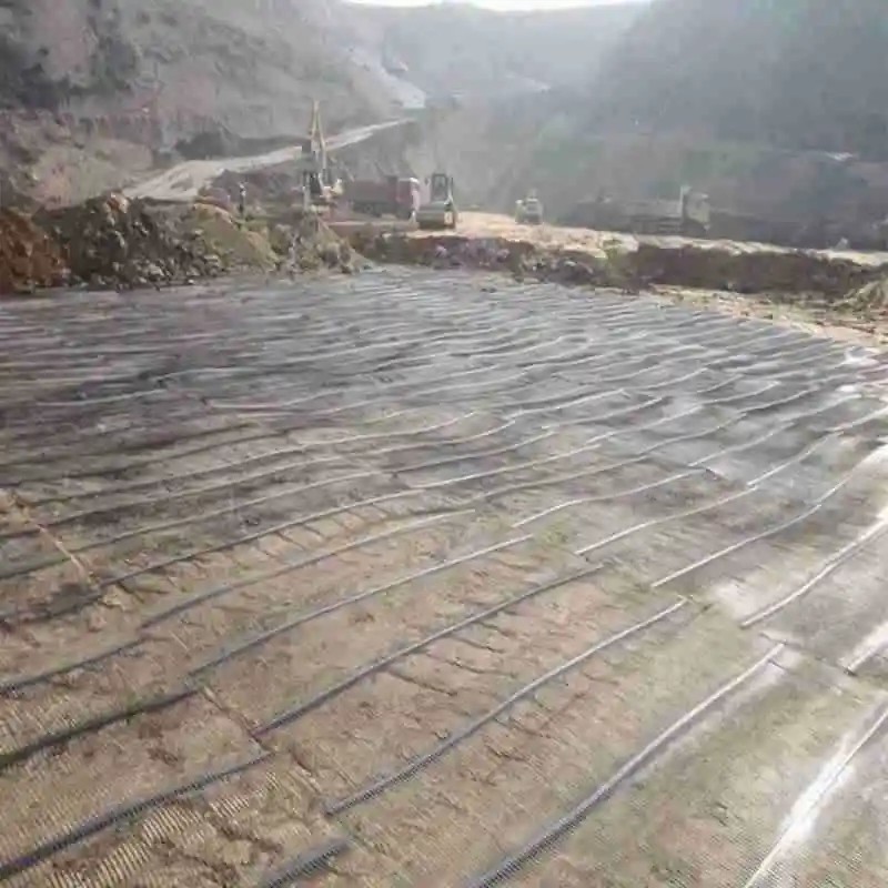 PP uniaxial plastic geogrid HDPE one-way geogrid for protective soil uniaxial geogrids
