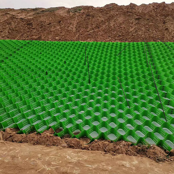 Geocells for slope protection ecological restoration