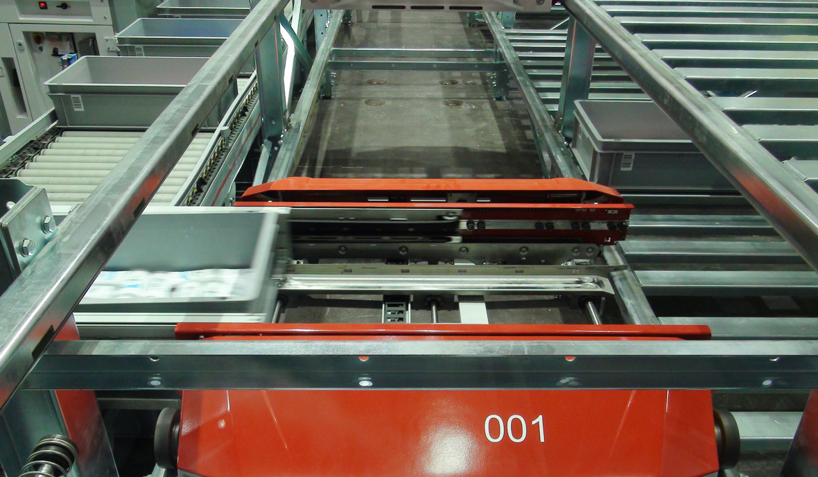 Shuttle car & carrier + lift   intelligent dense storage system and solution