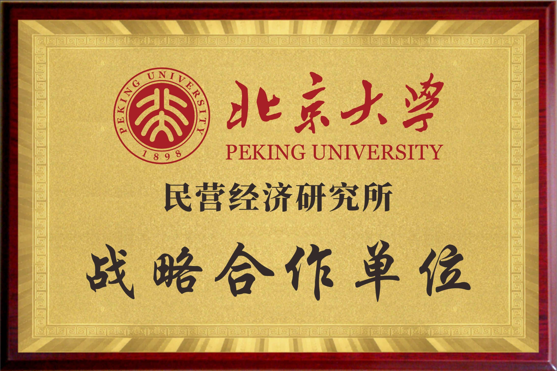 北京大學民營經濟研究所戰略合作單位