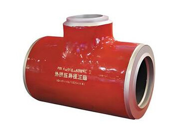Hot extrusion reducing tee