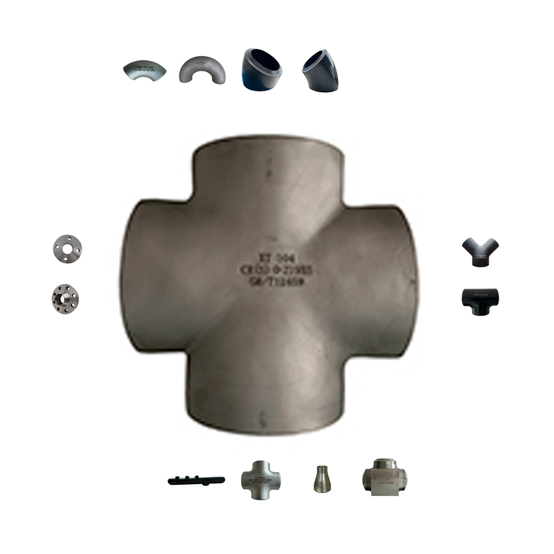 Manufacturer Supply Stainless Steel Pipe Fittings 304 Butt Welded Cross for Pipe Connections