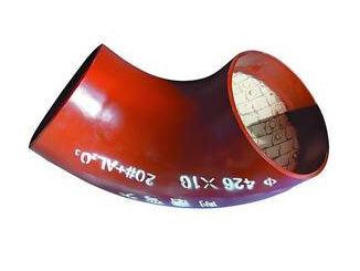Ceramic lined wear-resistant elbow