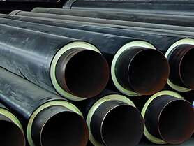 Polyurethane insulated pipeline