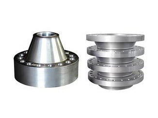 High pressure welded flange with neck