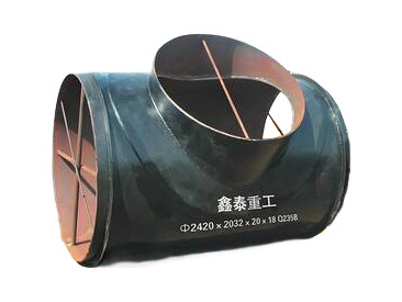 Large caliber welded tee