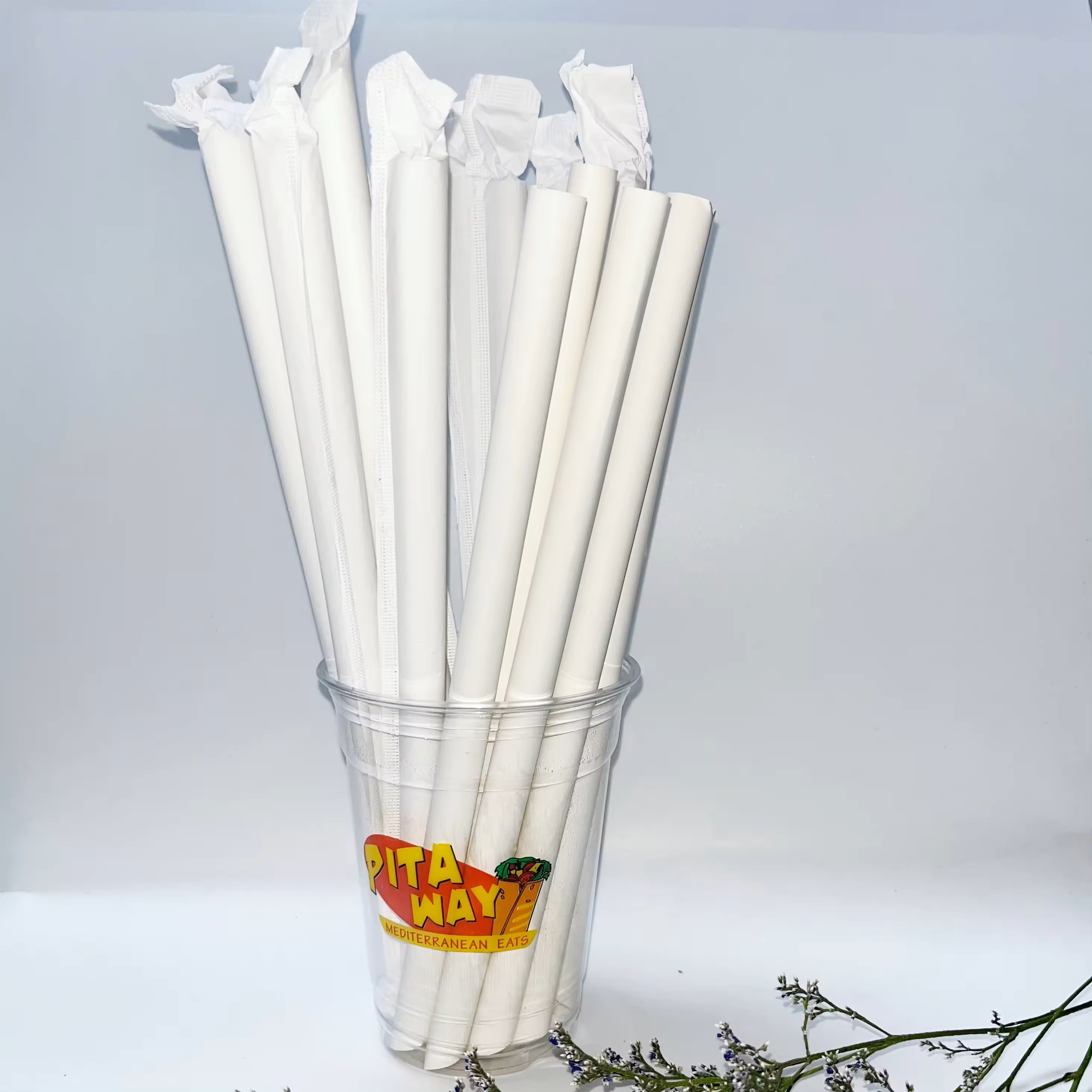 Hot seal disposable eco friendly Natural Degradable Plant bamboo fiber Straw