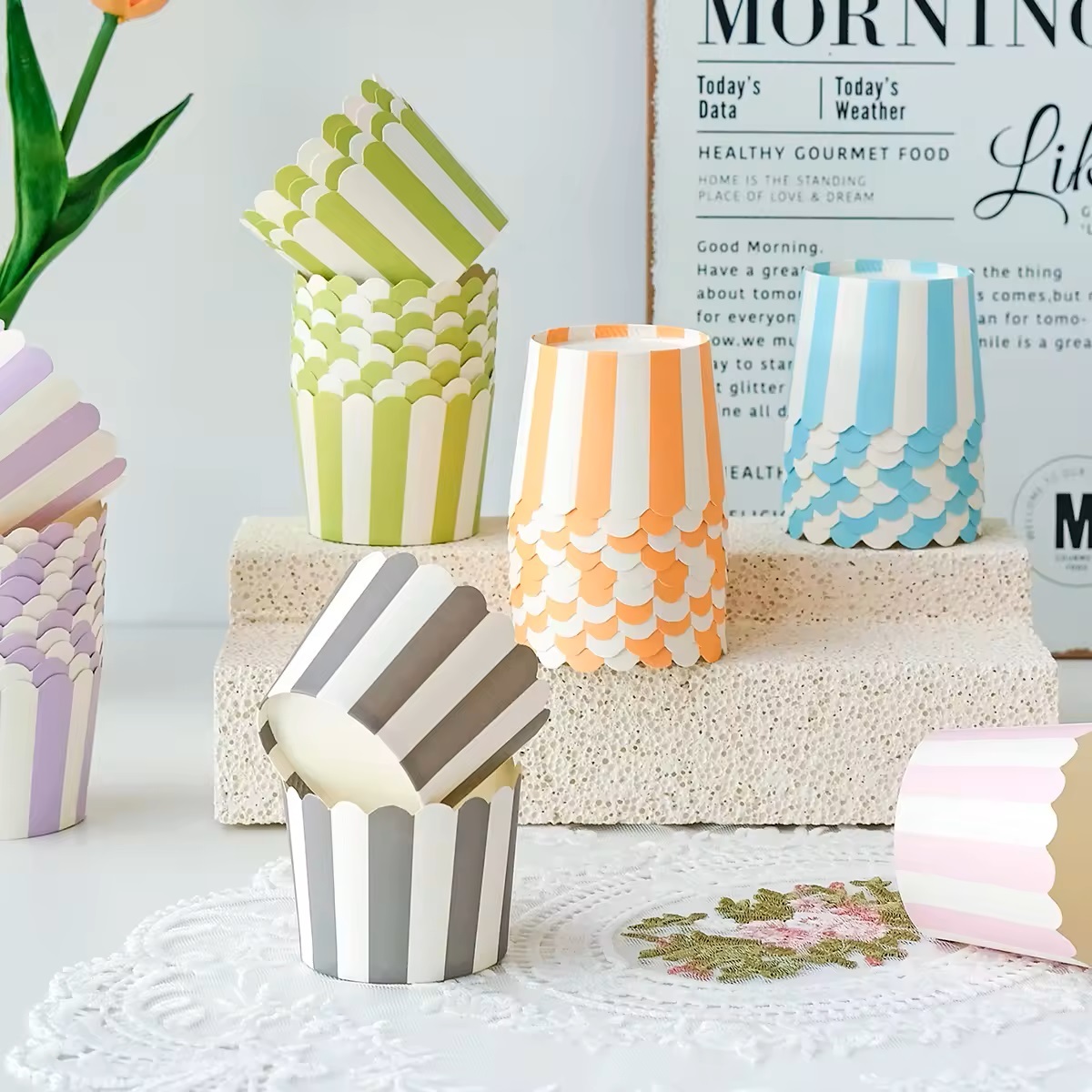 Wholesale custom environmental protection dessert muffins mini cake packaging cup birthday cake paper cup