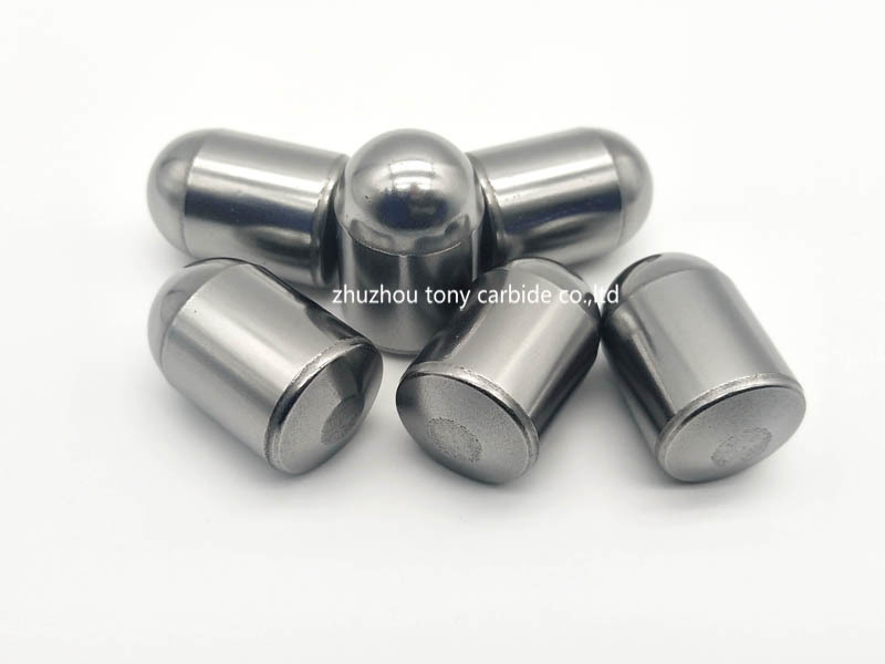 Domed carbide button