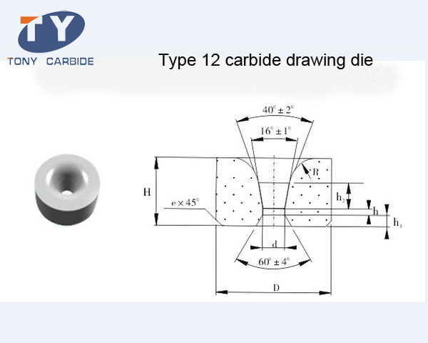 type 12 carbide dies for rod or bar