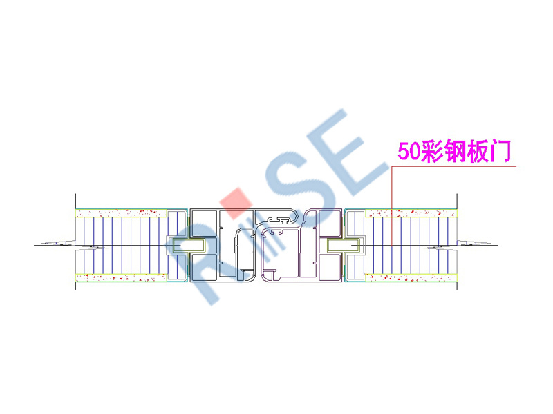 50板與彩鋼板門連接