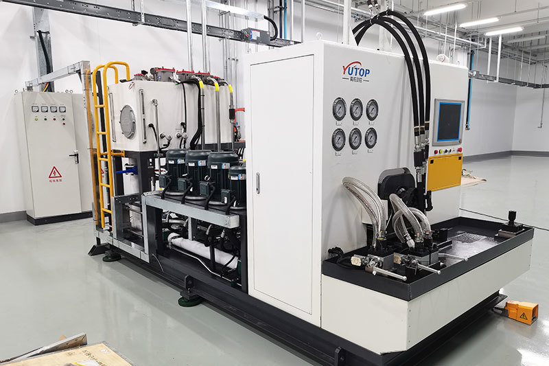 Gear pump test bench