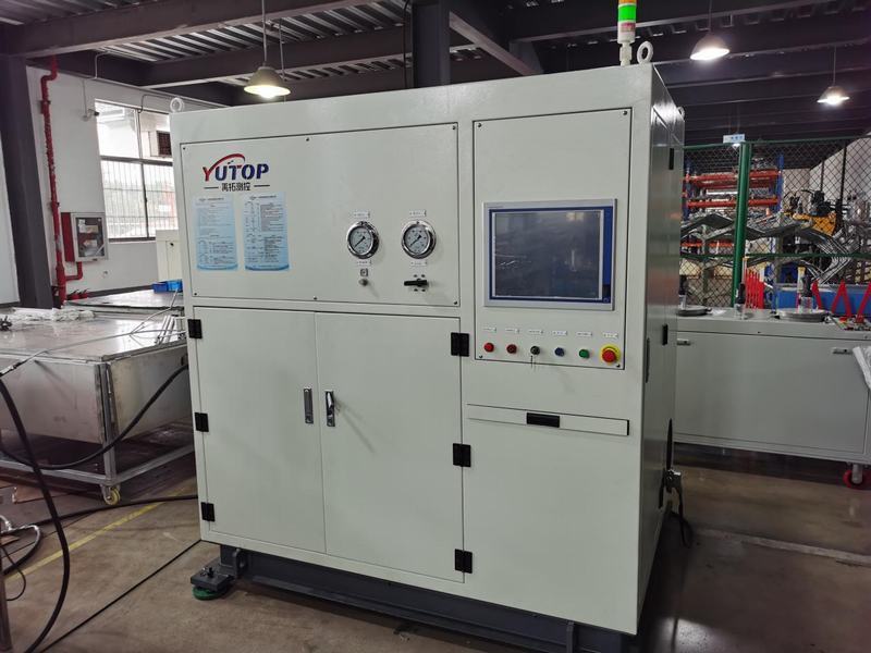 Pipe fitting pressure cleaning test bench