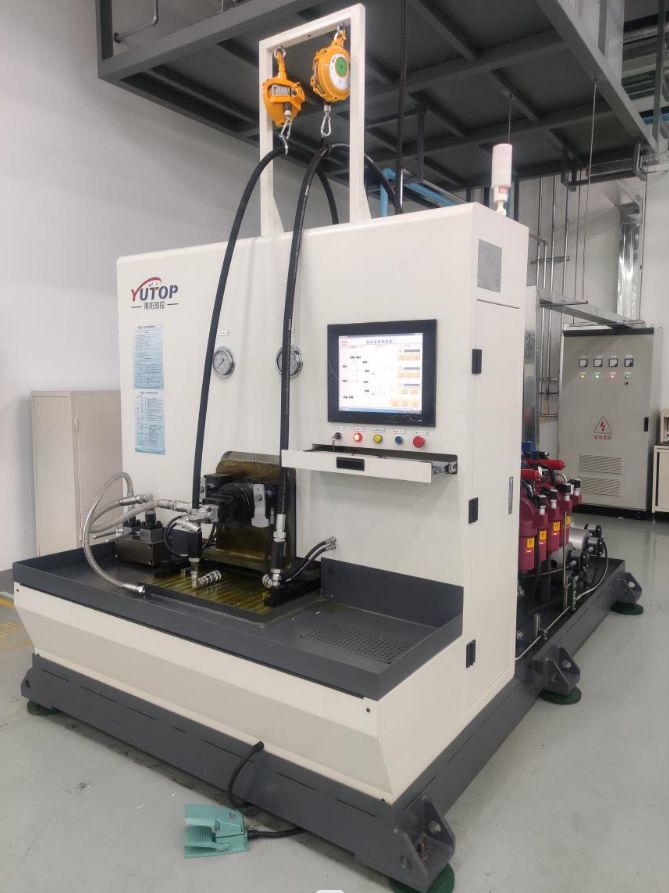 Gear pump test bench