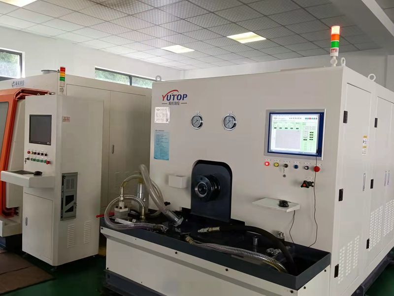 Gear pump test bench