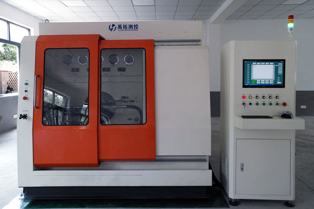 Gear pump test bench